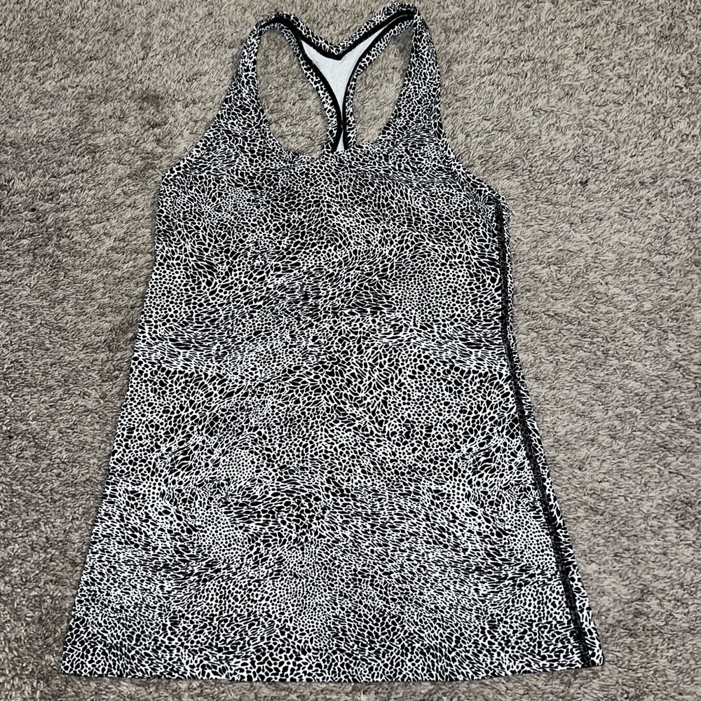 Lululemon Cool Racerback Tank | Polar Shift Alpine White Black